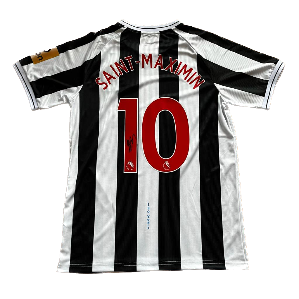 Signed Saint-Maximin Newcastle Home Shirt 22/23