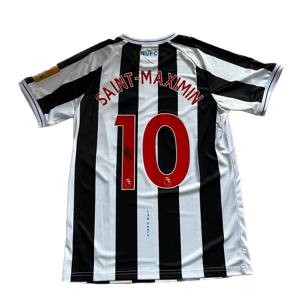 Signed Saint-Maximin Newcastle Home Shirt 22/23