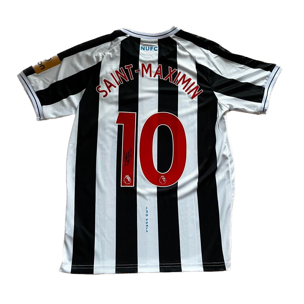 Signed Saint-Maximin Newcastle Home Shirt 22/23