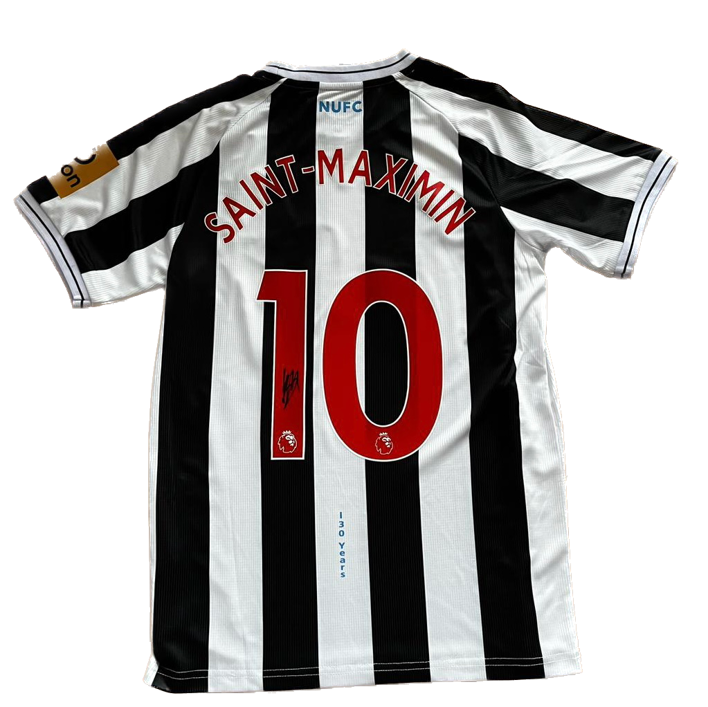 Signed Saint-Maximin Newcastle Home Shirt 22/23