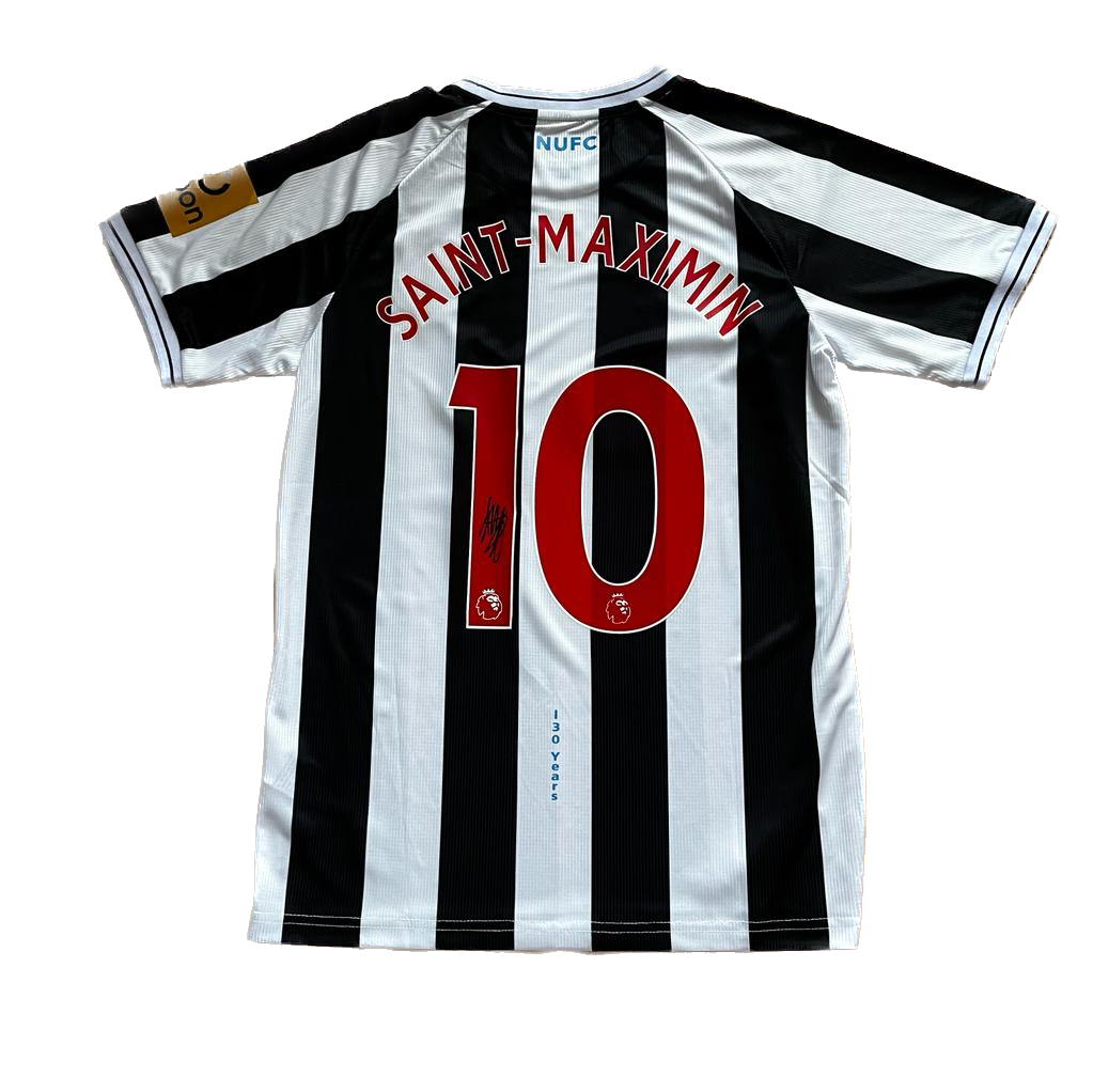 Signed Saint-Maximin Newcastle Home Shirt 22/23
