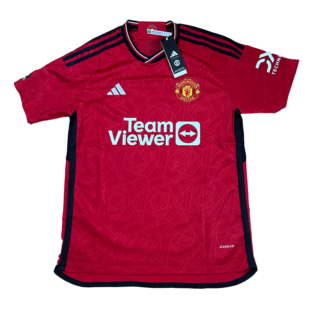 Signed Marcus Rashford Manchester United Home Shirt 2023/24 (On Shirt Autograph)