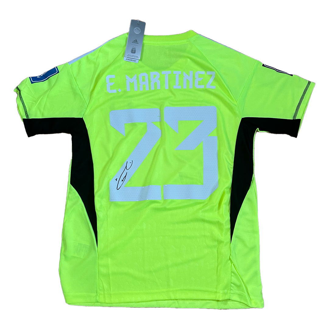 Signed Emi Matinez Argentina World Cup Final Home Shirt 2022/23