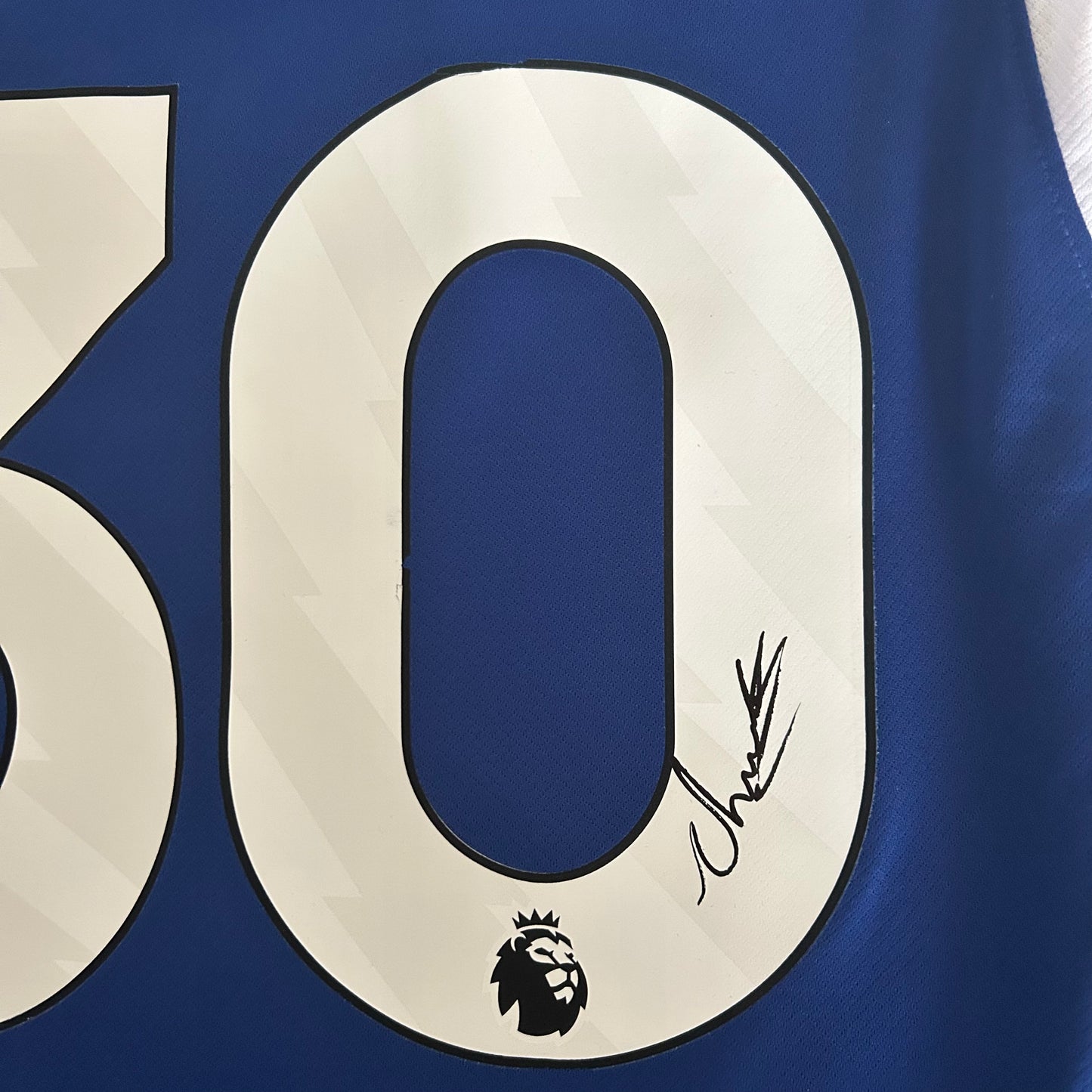 Signed Carney Chukwuemeka Chelsea Home Shirt 2023/24 (Old Squad Number)