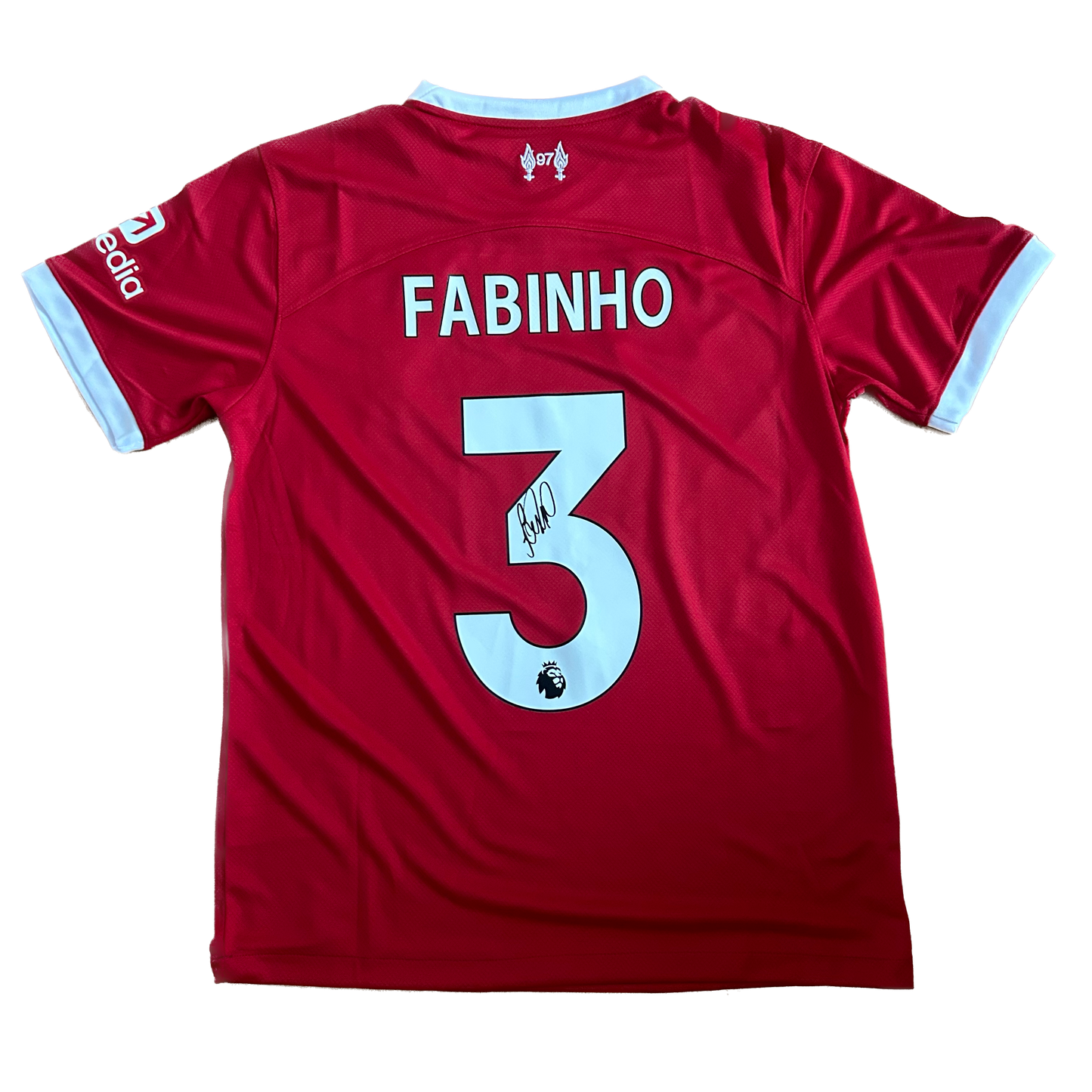 Signed Fabinho Liverpool Home Shirt 2023/24