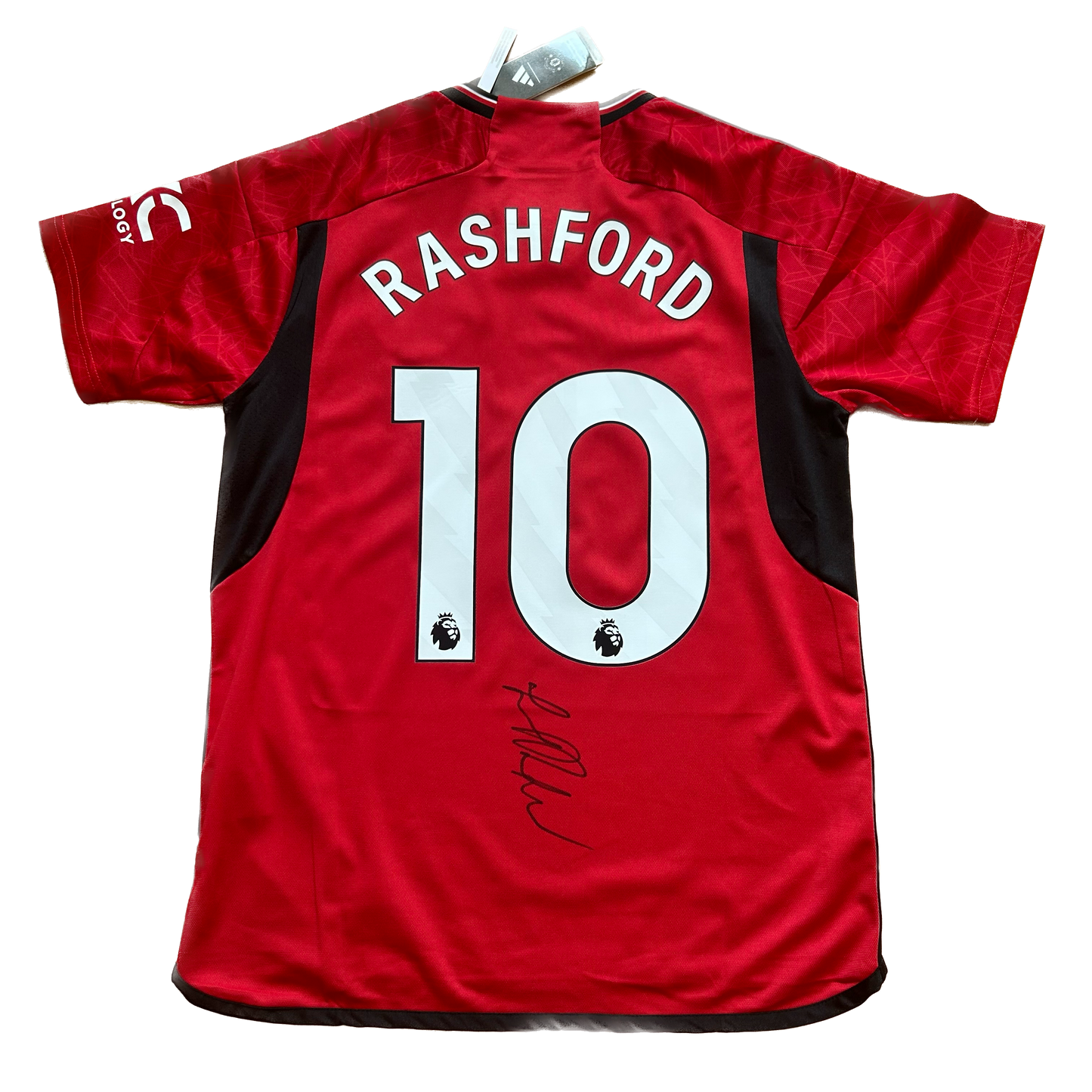 Signed Marcus Rashford Manchester United Home Shirt 2023/24 (On Shirt Autograph)