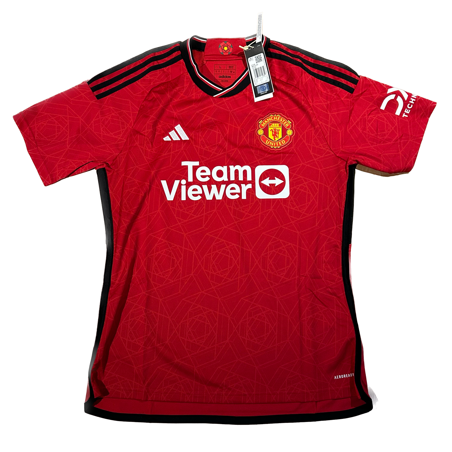 Signed Tyrell Malacia Manchester United Home Shirt 2023/24