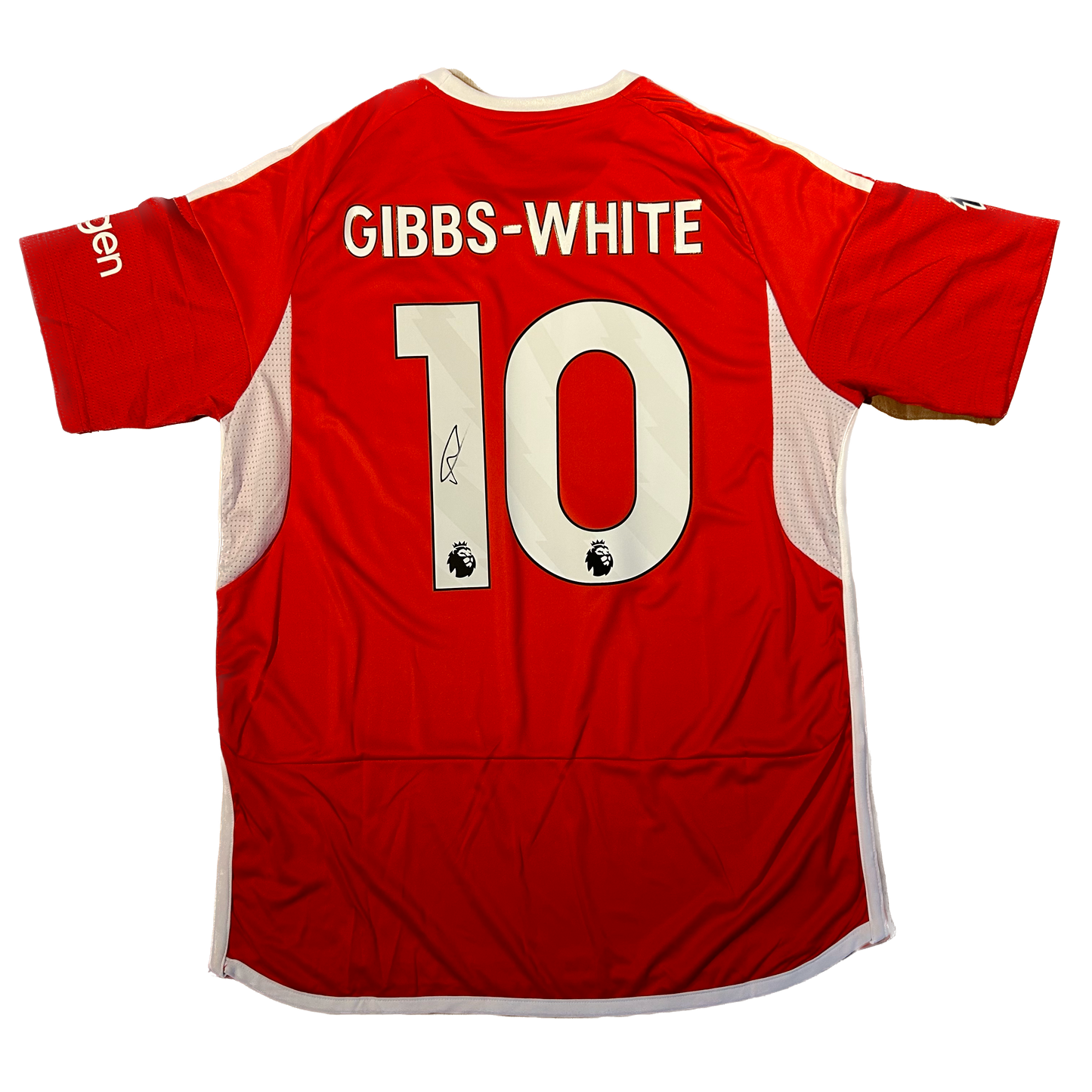Signed Morgan Gibbs-White Nottingham Forest Home Shirt 2023/24