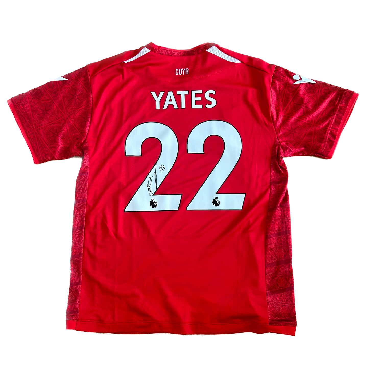 Signed Ryan Yates Nottingham Forest Home Shirt 22/23