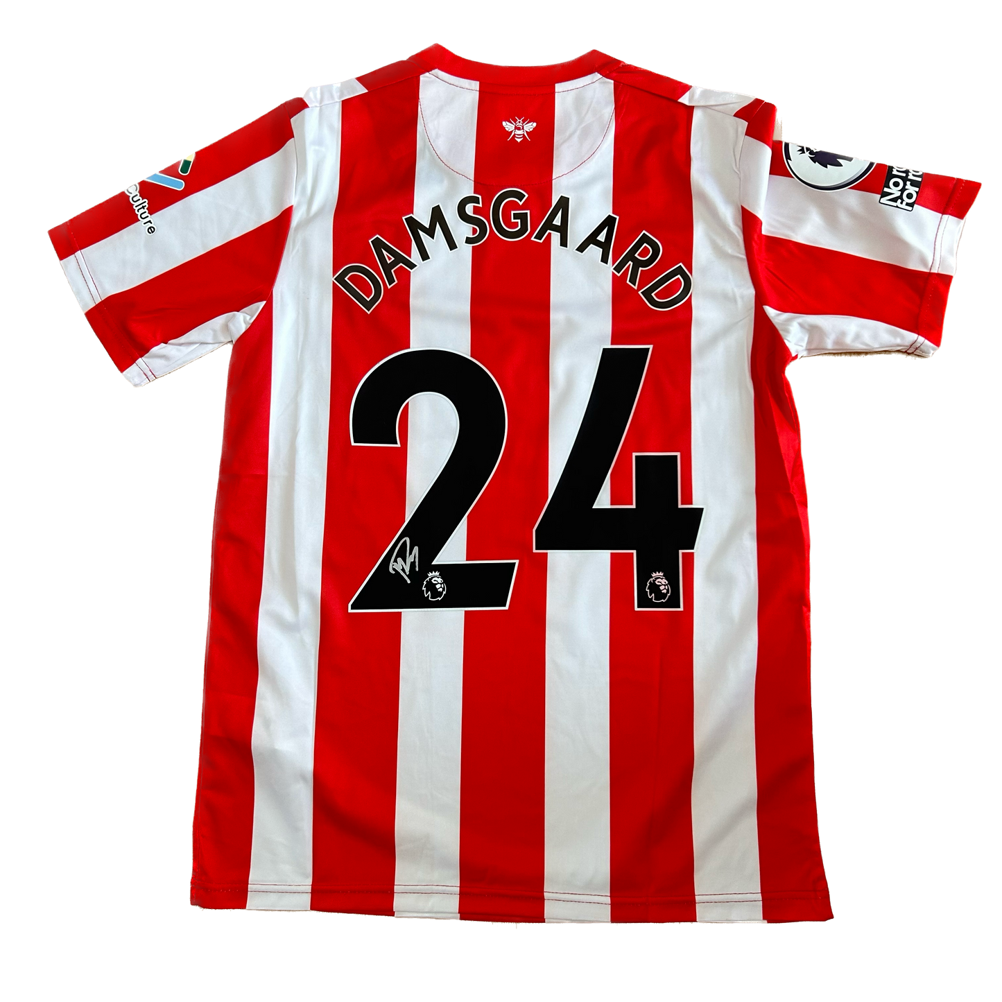Signed Damsgaard Brentford Home Shirt 2022/23