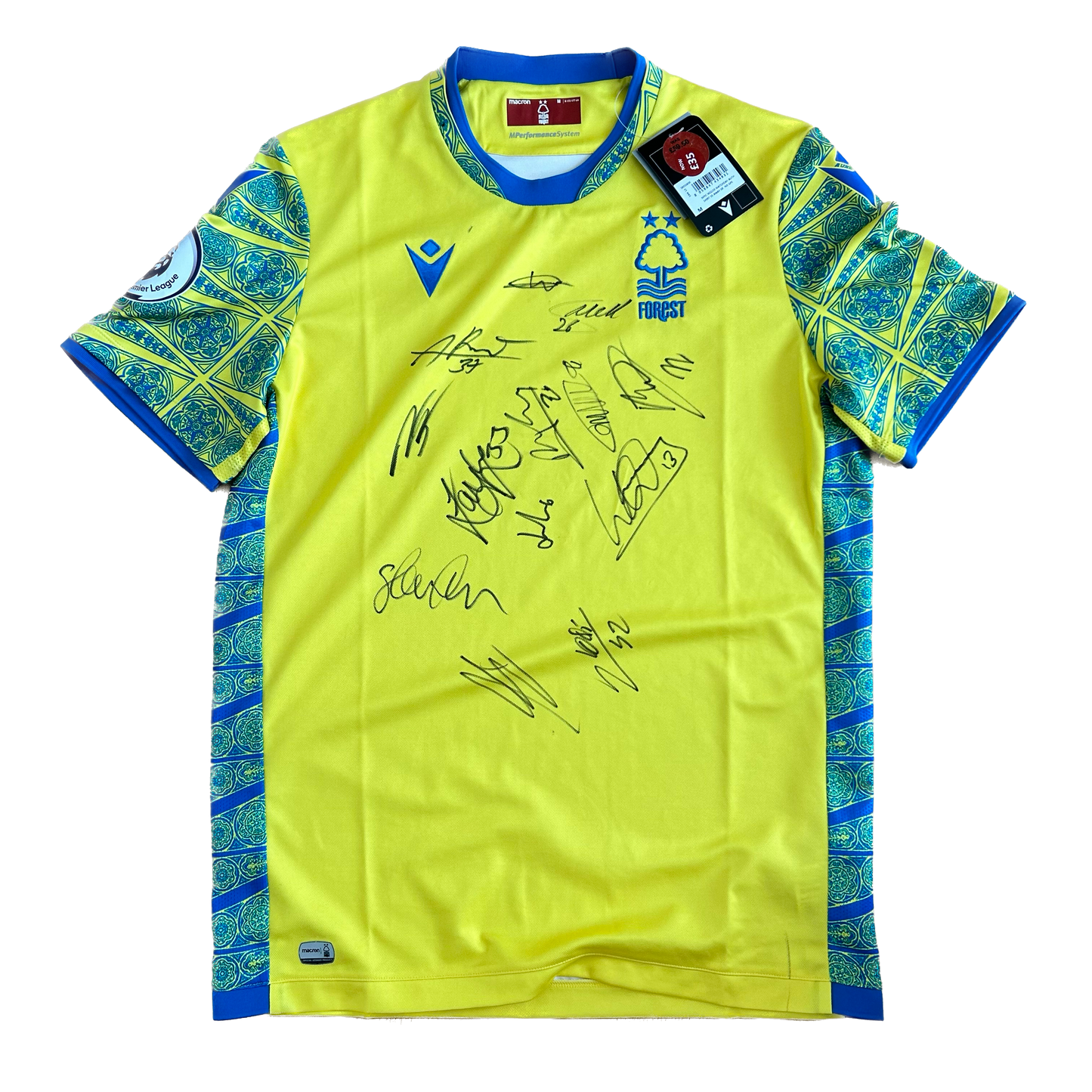 Squad Signed Nottingham Forest Away Shirt 2022/23 - Authentic Shirt - 13 Signatures