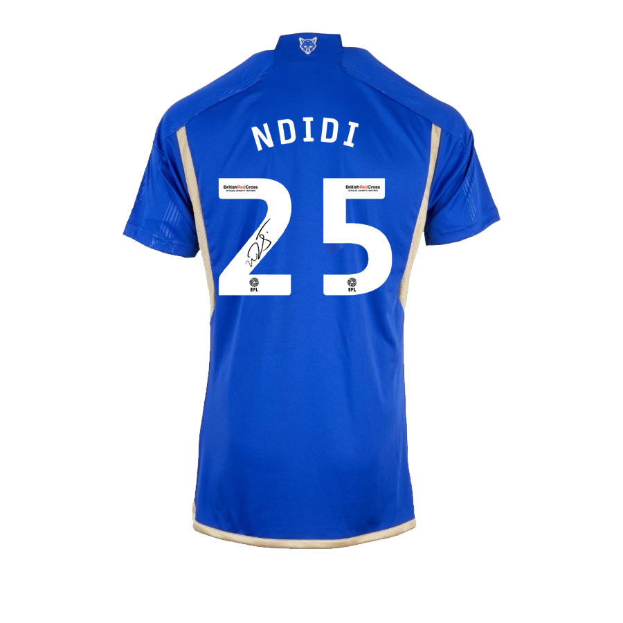 Signed Wilfred Ndidi Leicester City Home Shirt 2023/24