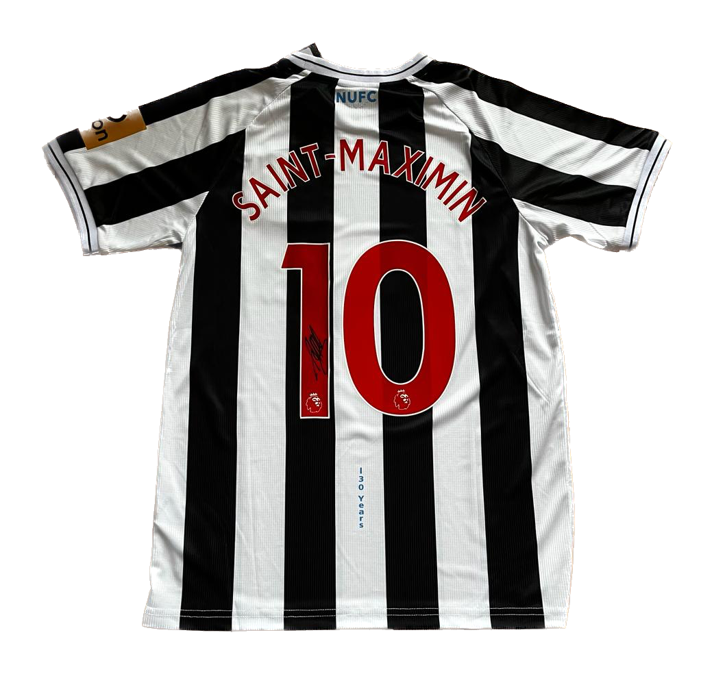 Signed Saint-Maximin Newcastle Home Shirt 22/23