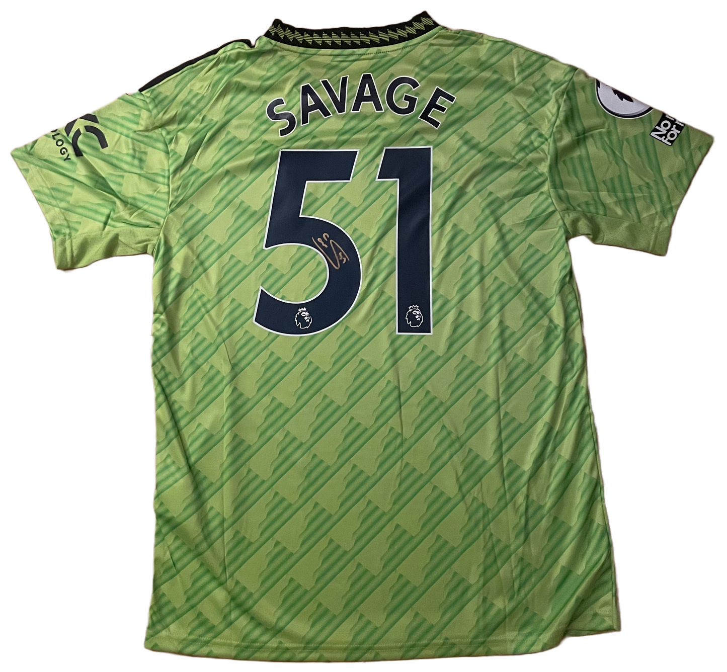 Signed Charlie Savage Manchester United Third Shirt 22/23