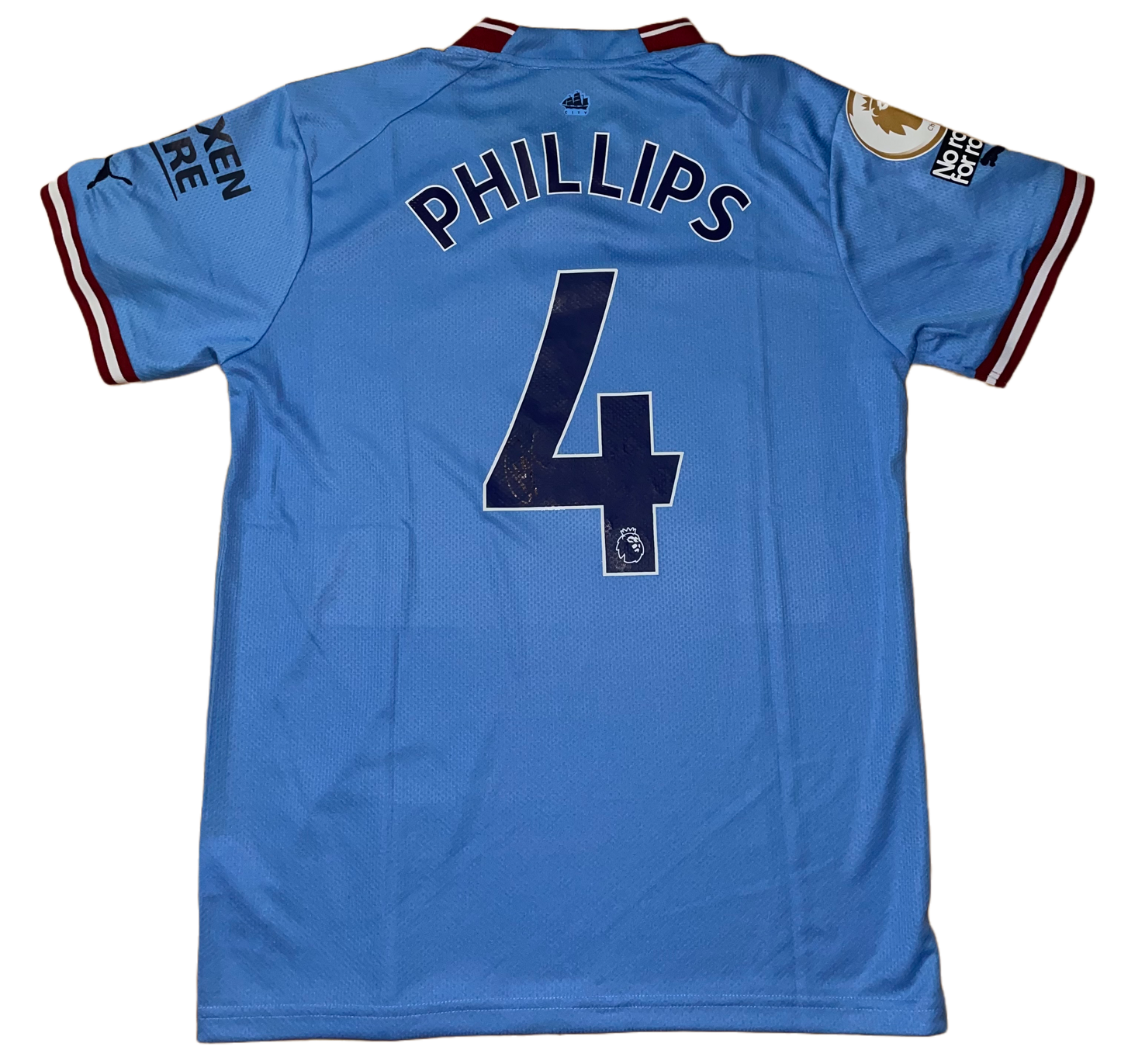 Signed Kalvin Phillips Manchester City Home Shirt 22/23