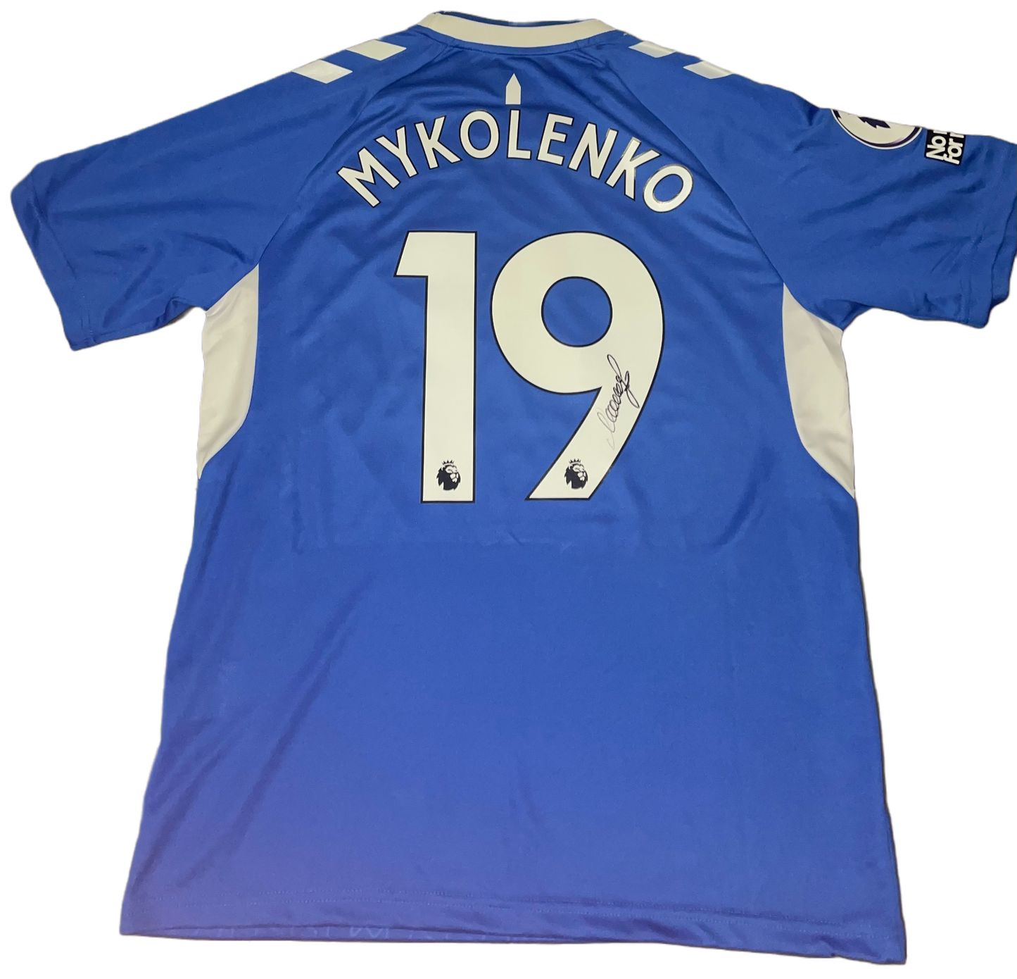 Signed Mykolenko Everton Home Shirt 22/23