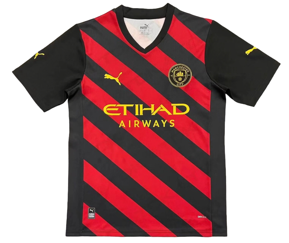 Signed John Stones Manchester City Away Shirt 22/23