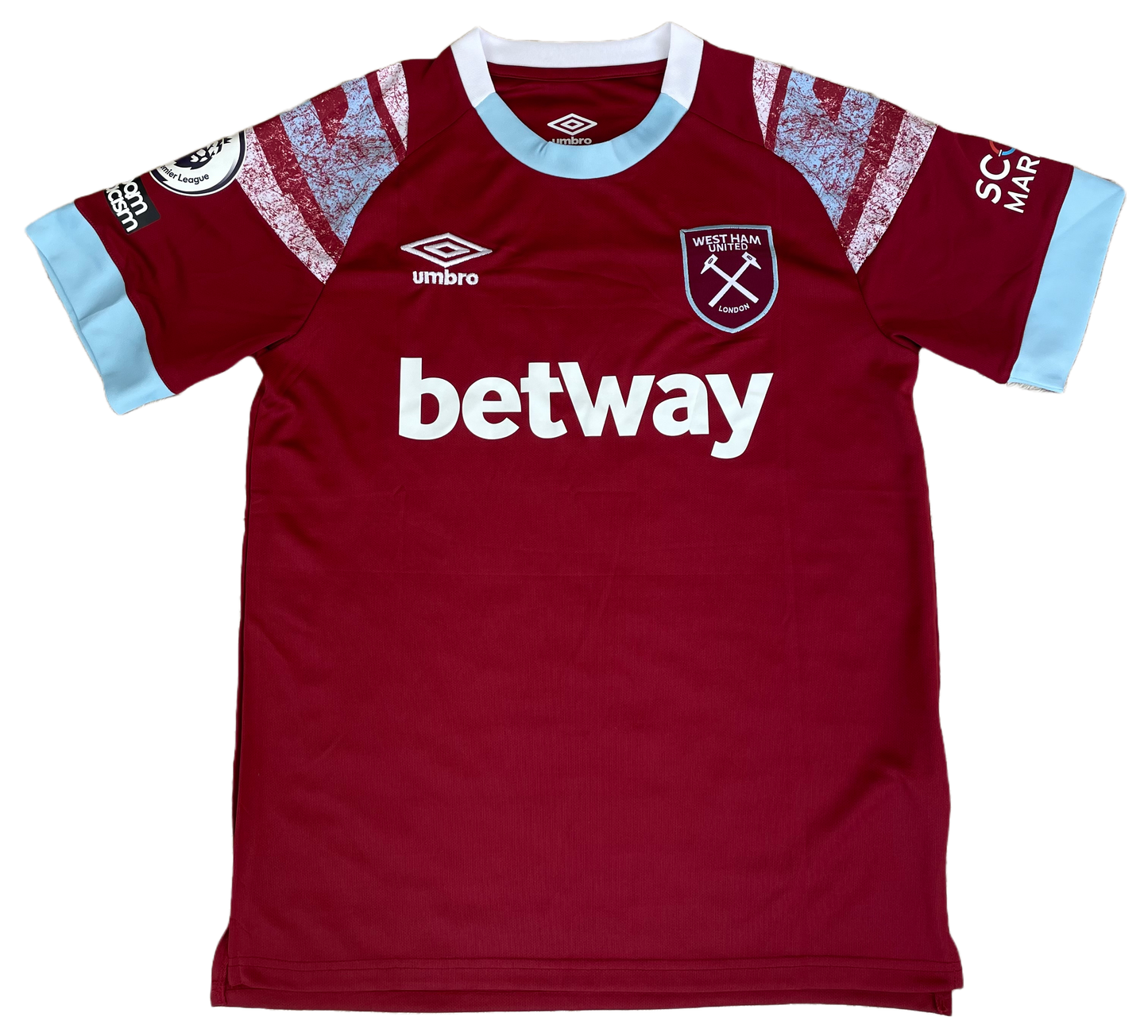 Signed Declan Rice West Ham Home Shirt 22/23