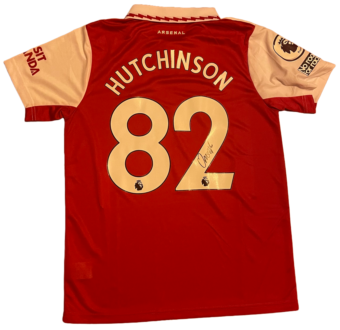 Signed Omari Hutchinson Arsenal Home Shirt 22/23