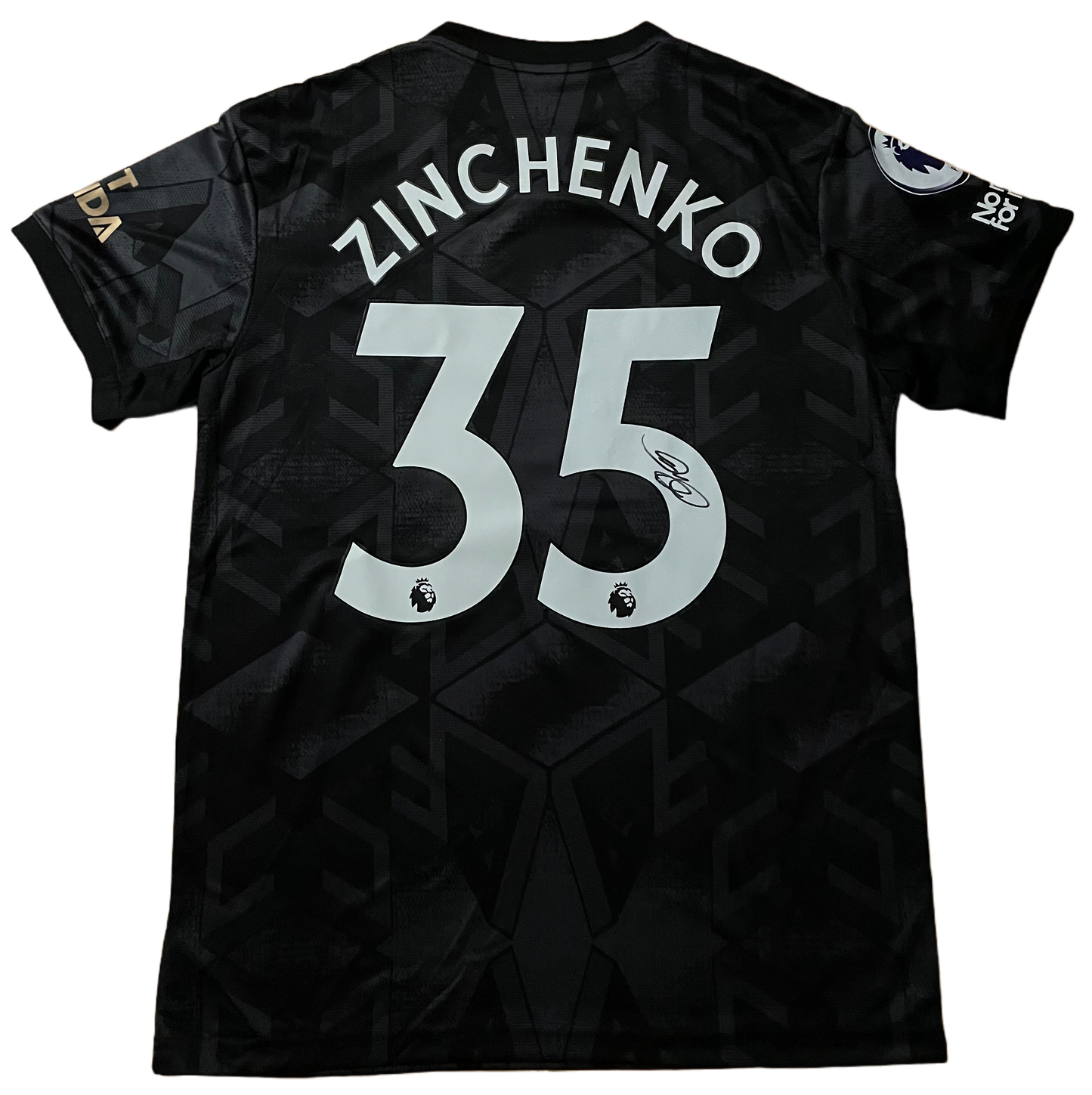 Signed Oleksandr Zinchenko Arsenal Away Shirt 22/23