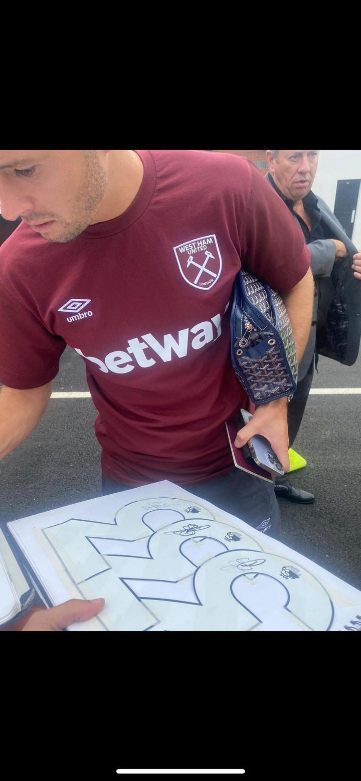 Signed Aaron Cresswell West Ham Home Shirt 2023/24