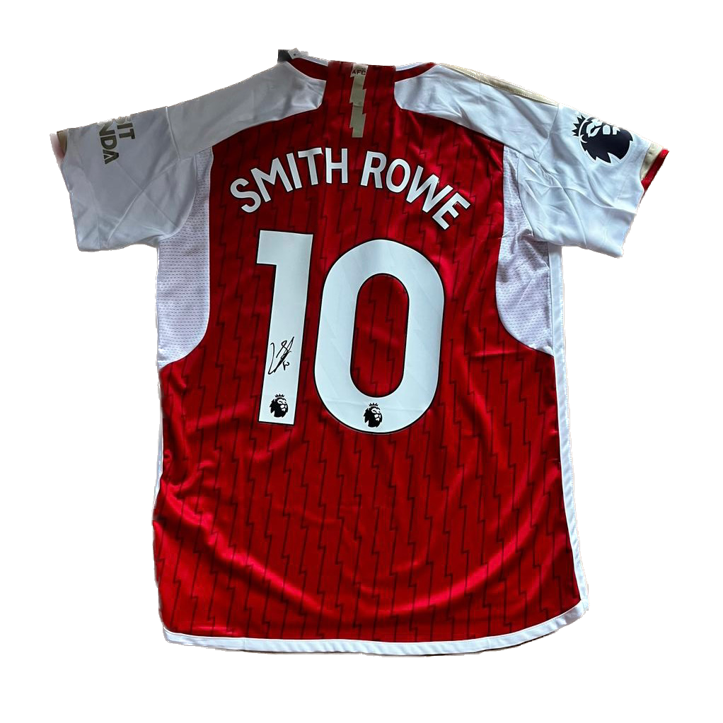Signed Emile Smith-Rowe Arsenal Home Shirt 2023/24