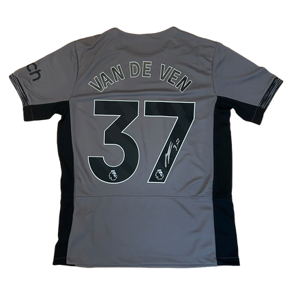 Signed Micky Van De Ven Spurs Third Shirt
