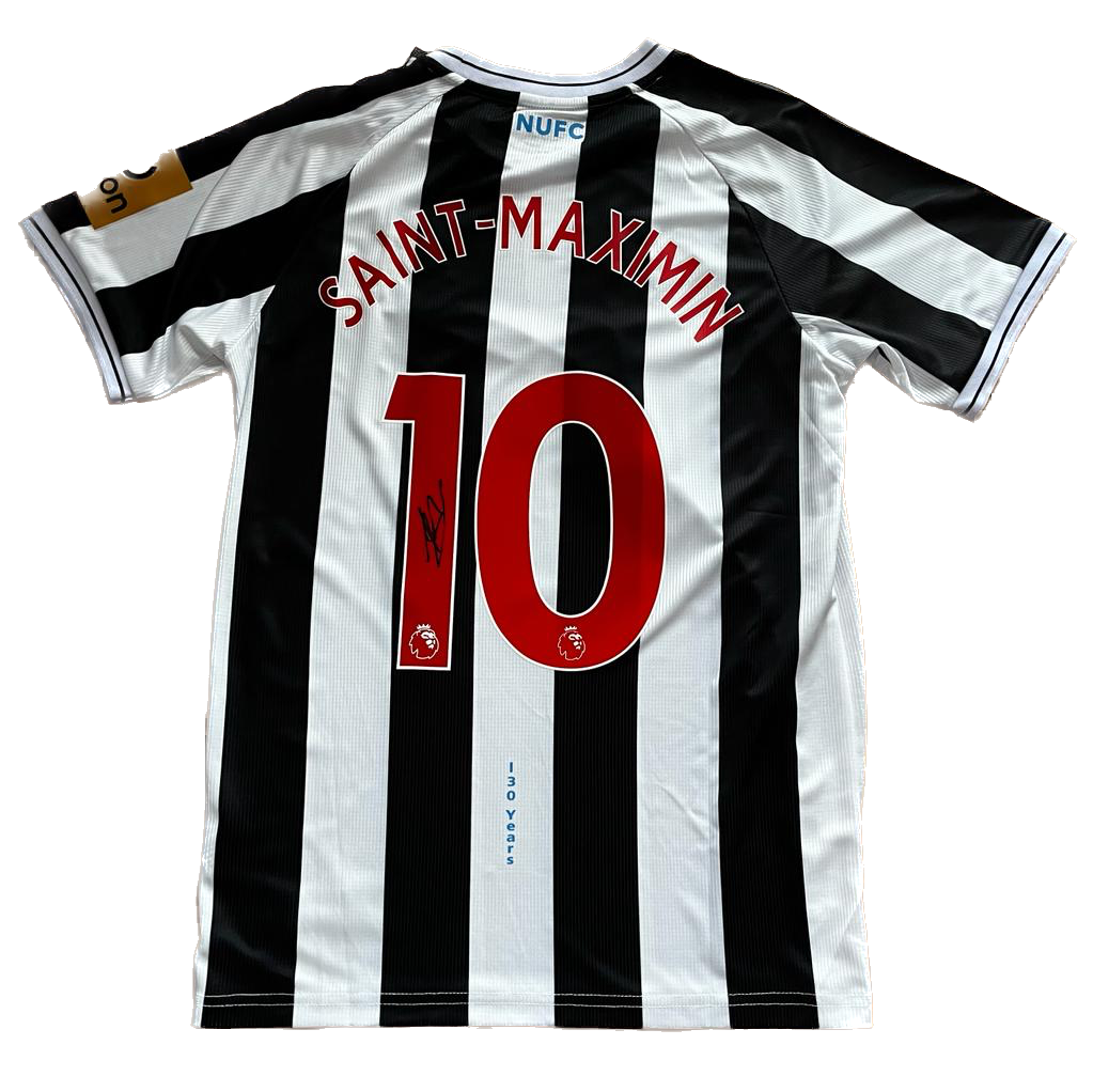 Signed Saint-Maximin Newcastle Home Shirt 22/23