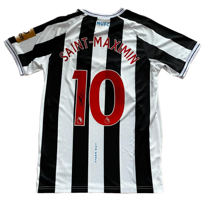 Signed Saint-Maximin Newcastle Home Shirt 22/23