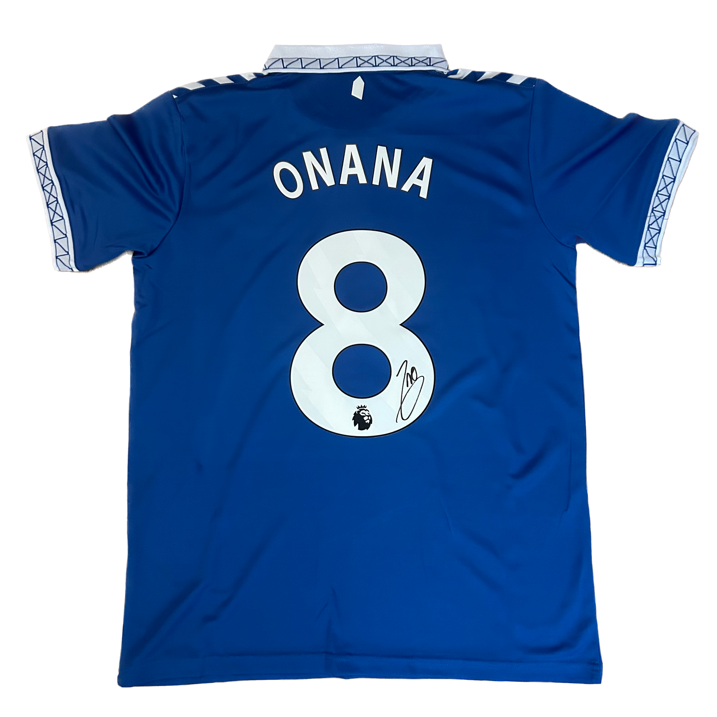 Signed Amadou Onana Everton Home Shirt 2023/24