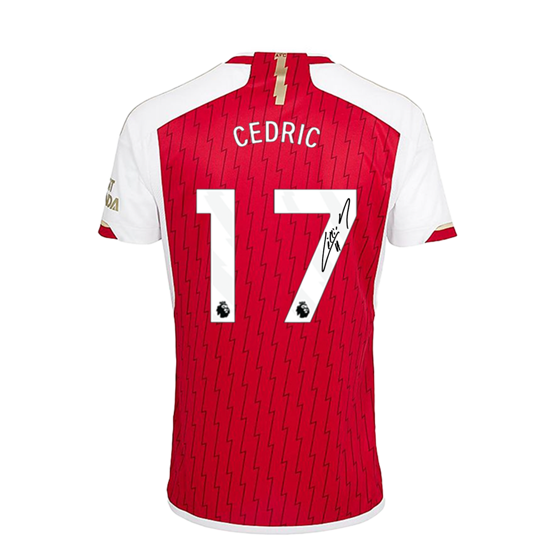 Signed Cédric Soares Arsenal Home Shirt 2023/24