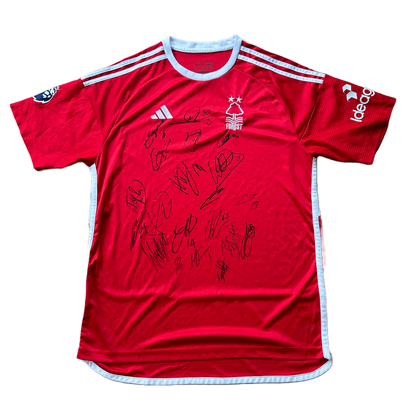 Squad Signed Nottingham Forest Home Shirt 2023/24