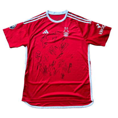 Squad Signed Nottingham Forest Home Shirt 2023/24