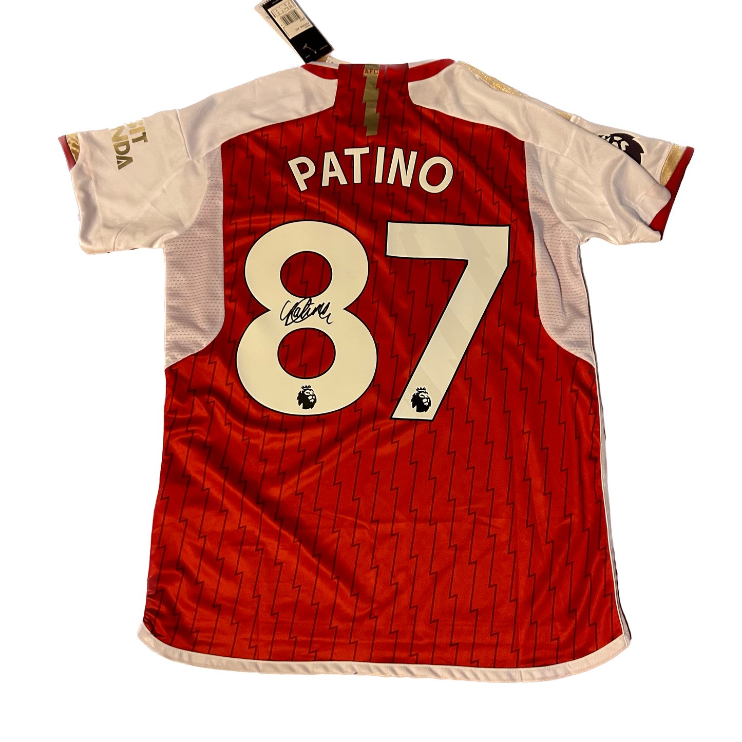 Signed Charlie Patino Arsenal Home Shirt 2023/24
