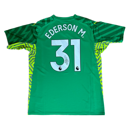 Signed Ederson Manchester City Home Shirt 2023/24