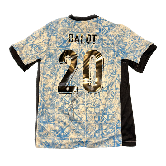 Signed Diogo Dalot Portugal Away Shirt 2024