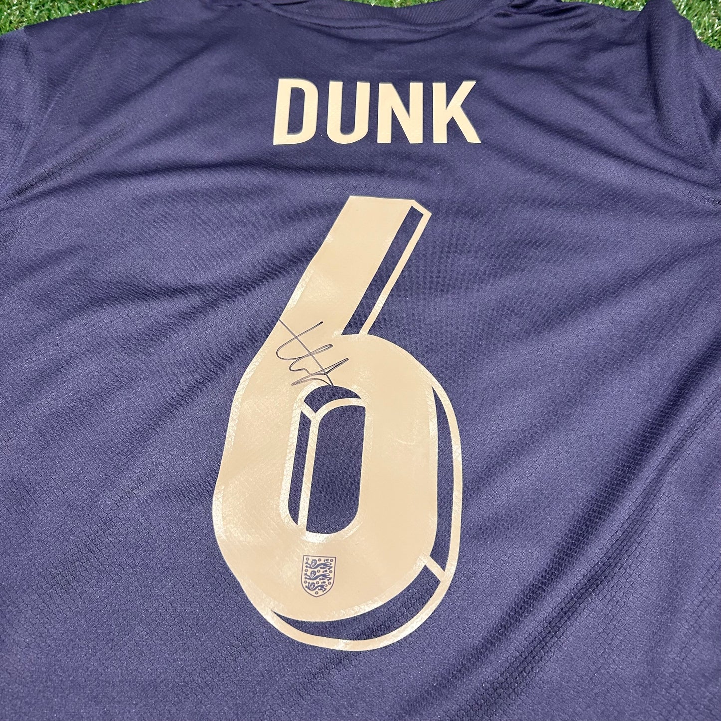 Signed Lewis Dunk England Away Shirt 2024