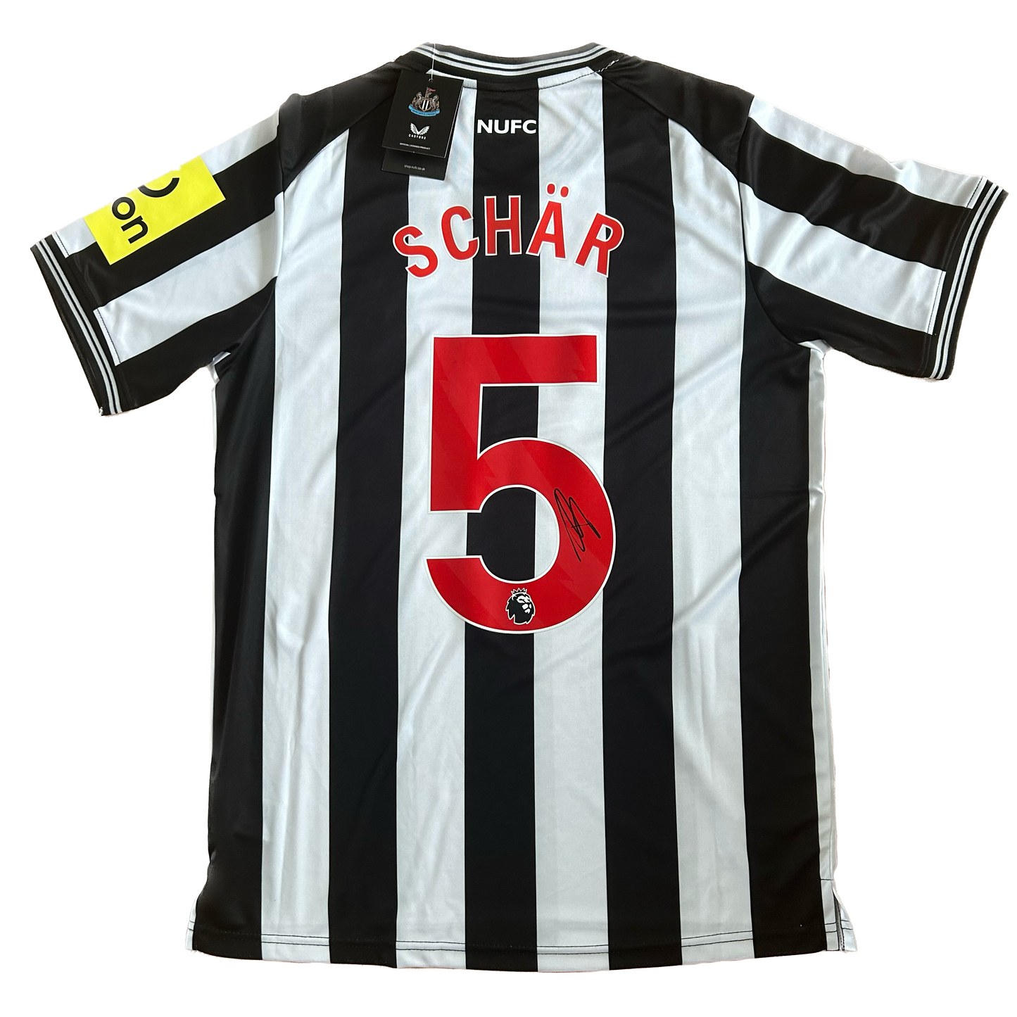 Signed Fabian Schär Newcastle Home Shirt 2023/24