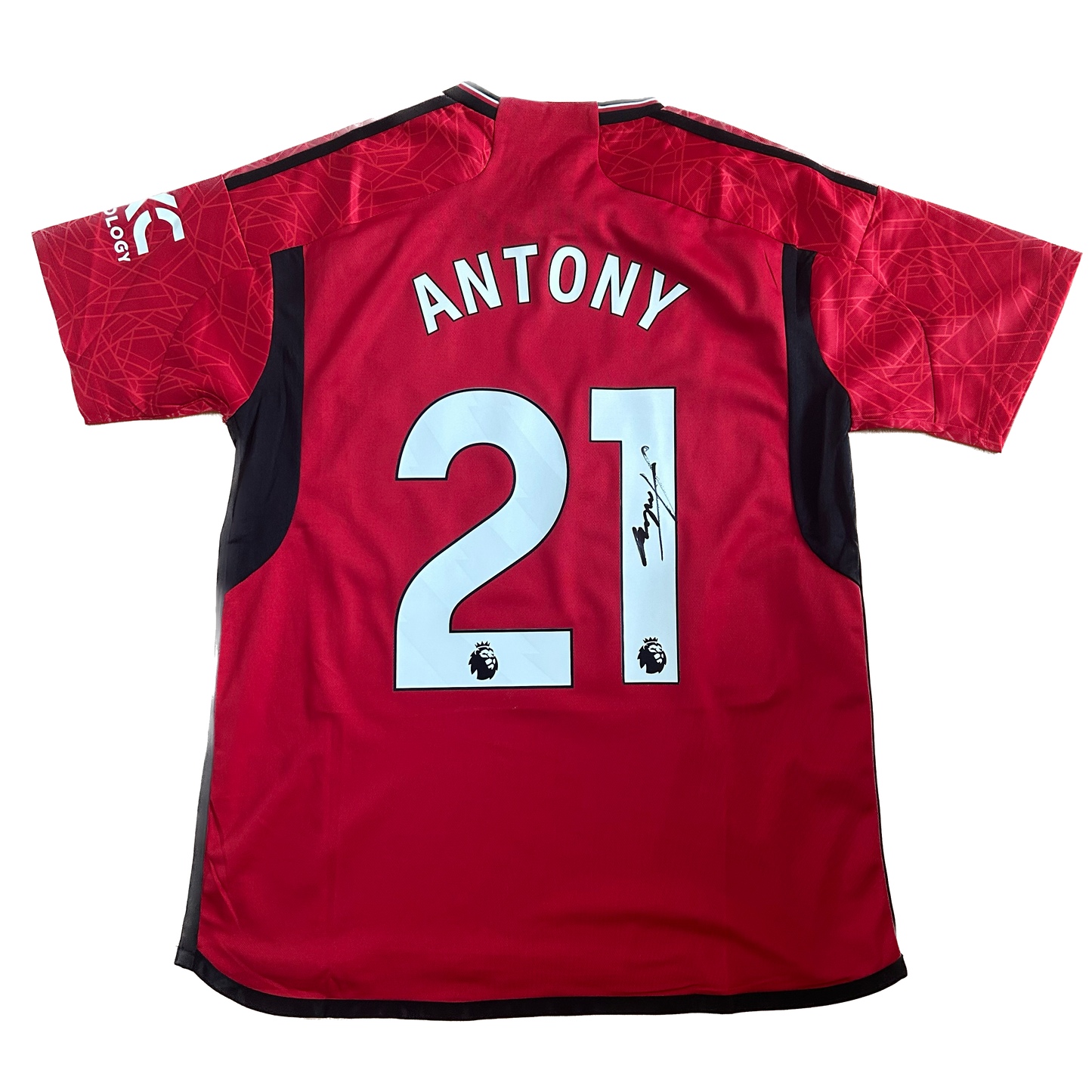 Signed Antony Manchester United Home Shirt 2023/24