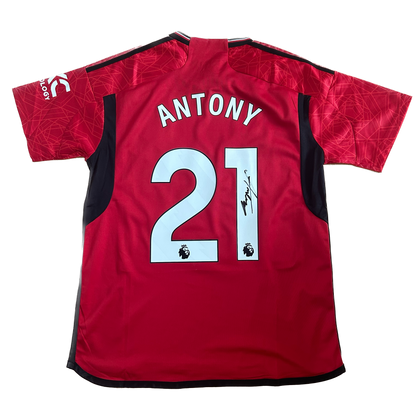 Signed Antony Manchester United Home Shirt 2023/24