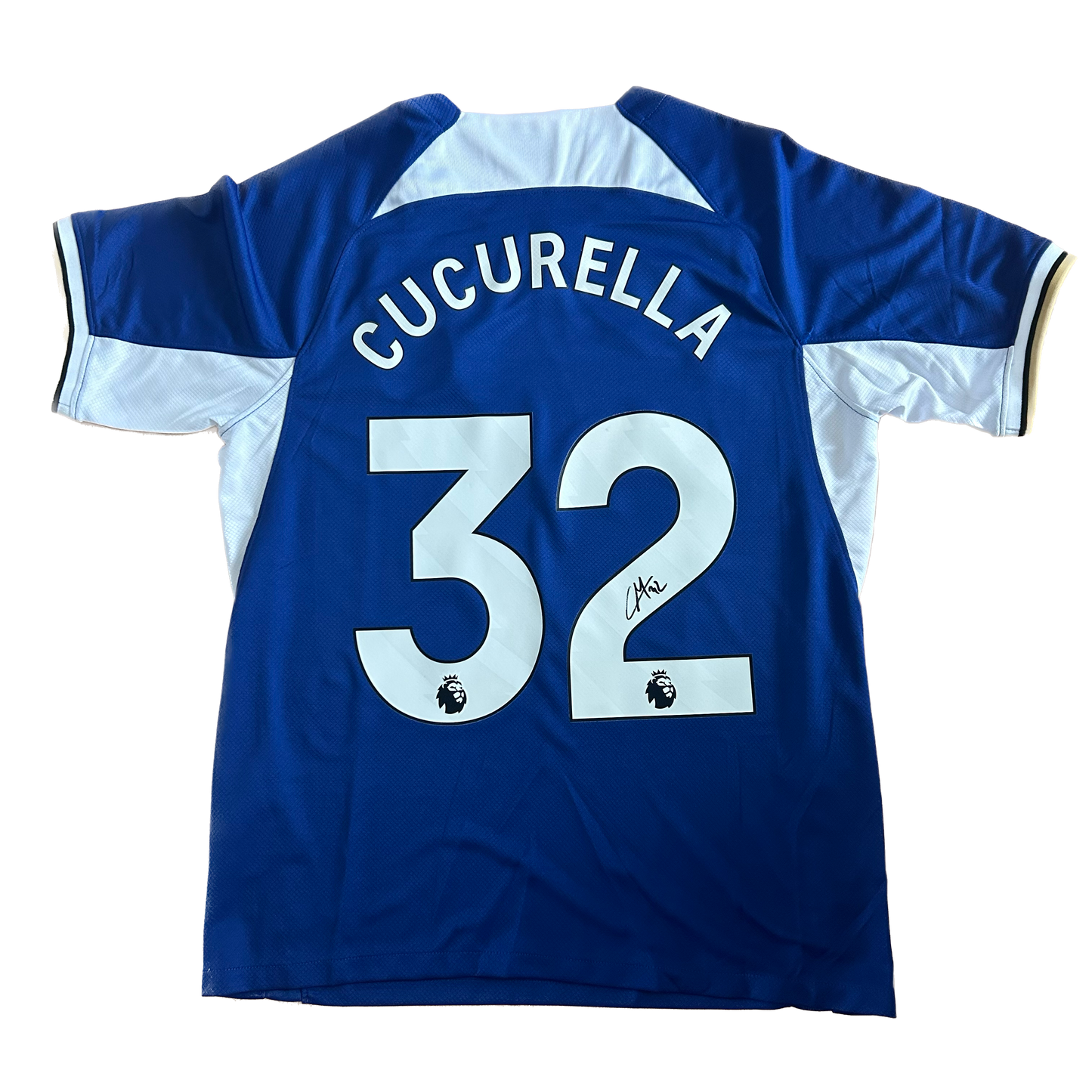 Signed Marc Cucurella Chelsea Home Shirt 2023/24 (Old Squad Number)