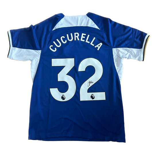 Signed Marc Cucurella Chelsea Home Shirt 2023/24 (Old Squad Number)