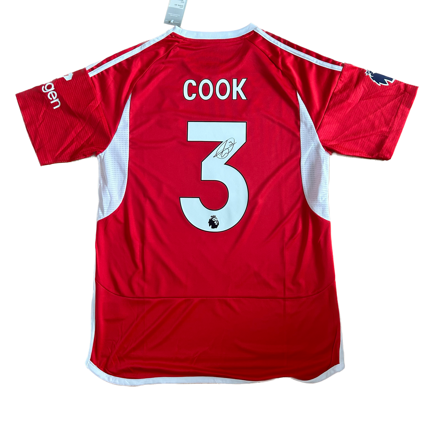 Signed Steve Cook Nottingham Forest Home Shirt 2023/24