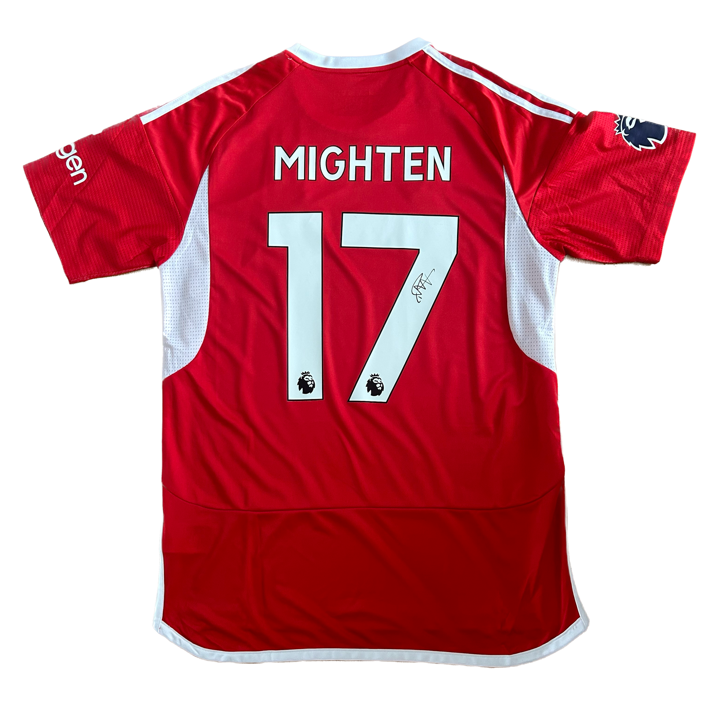 Signed Alex Mighten Nottingham Forest Home Shirt 2023/24