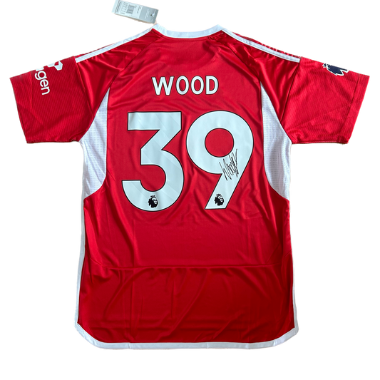 Signed Chris Wood Nottingham Forest Home Shirt 2023/24
