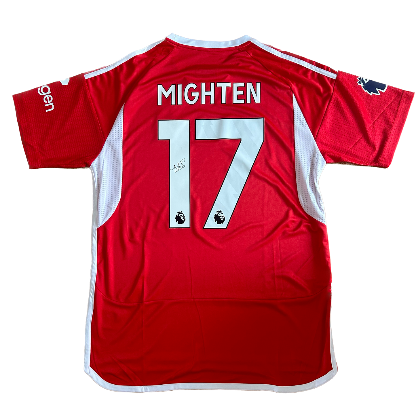 Signed Alex Mighten Nottingham Forest Home Shirt 2023/24