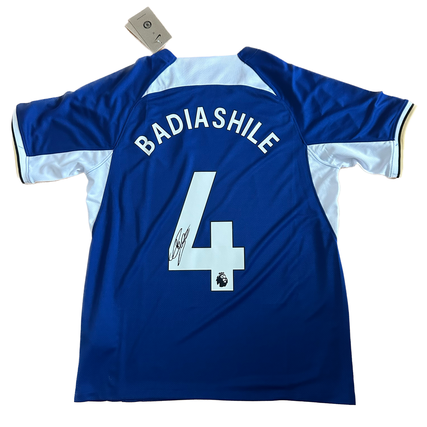 Signed Badiashile Chelsea Home Shirt 2023/24 (Old Squad Number)