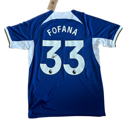 Signed Wesley Fofana Chelsea Home Shirt 2023/24