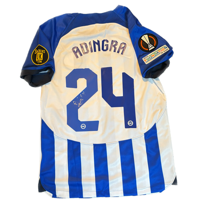 Signed Adingra Brighton & Hove Albion F.C. Home Shirt 2023/24