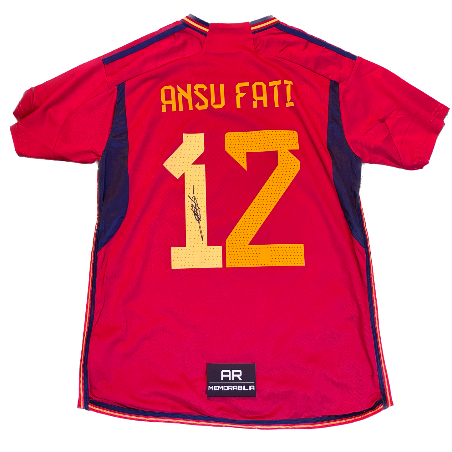 Signed Ansu Fati Spain Home Shirt 2023/24